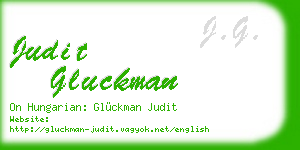 judit gluckman business card